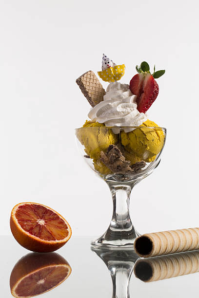 istock ice coffe and ice coffee take-away, and Neapolitan cup decorated 469762776