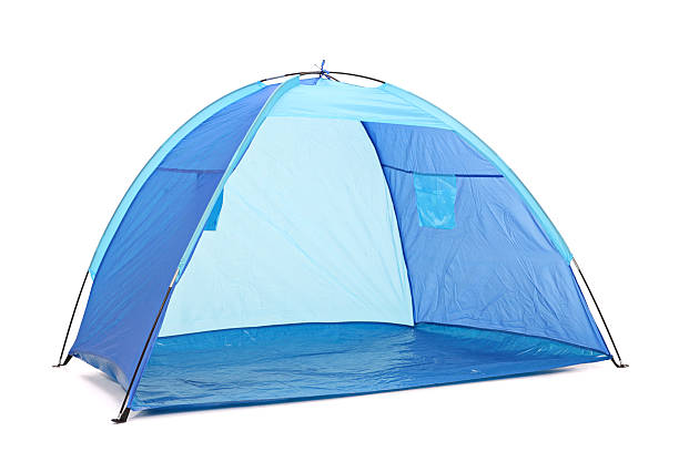 istock Studio shot of a blue tent 469763082