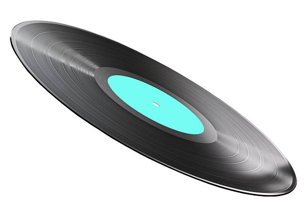 istock Black vinyl record isolated on white background 469765202