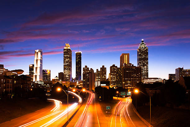 istock Atlanta Downtown with traffic 469767119