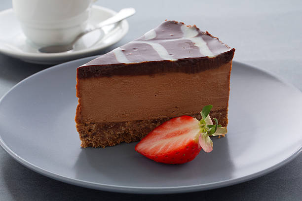 Chocolate Cheesecake with three kinds of chocolate.