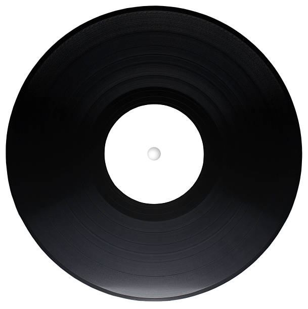 istock Black vinyl record isolated on white background 469767730