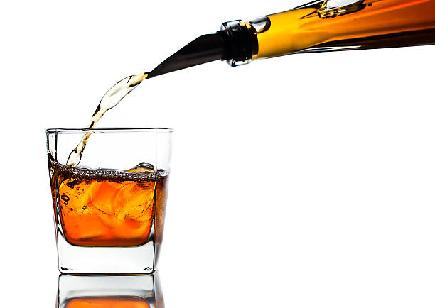 istock whiskey and natural ice isolated on white 469768096