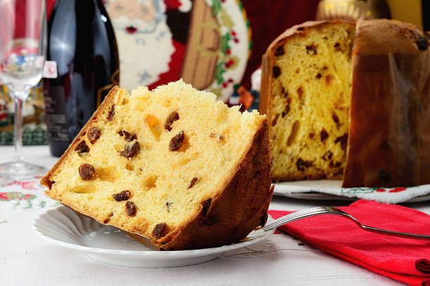 istock Italian panettone Christams cake 469768707