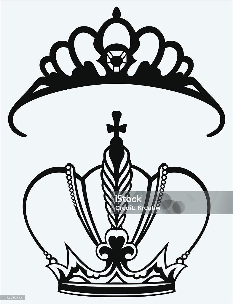 Coleção de coroa - Vetor de Chapéu royalty-free