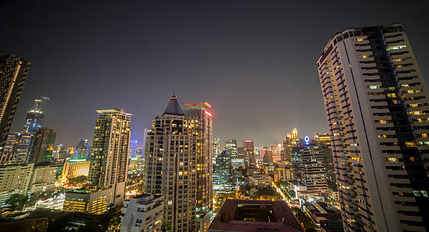 istock Bangkok cityscape at night 469772268