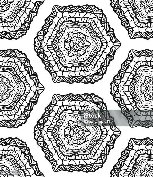 Seamless Abstract Hand Drawn Vector Pattern Stock Illustration - Download Image Now - Abstract, Art And Craft, Backgrounds