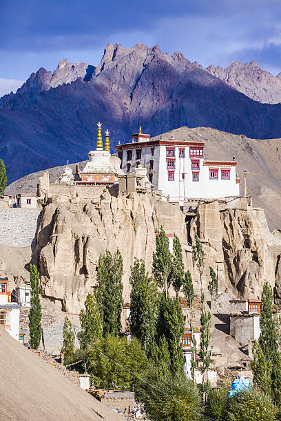 Lamayuru Monastery Lamayuru Monastery in the Indian State of Jammu and Kashmir moonland stock pictures, royalty-free photos & images