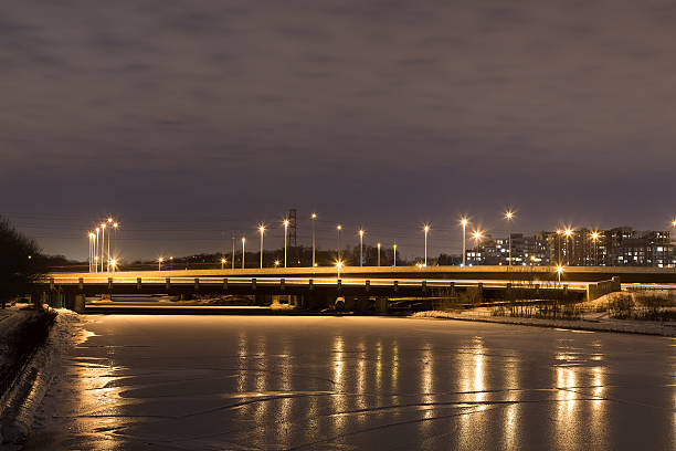 istock Highway Bridge in West Toronto at Night 469777196