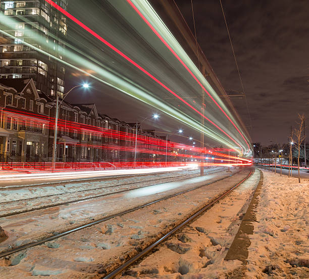 istock Streetcar Light Trails 469777204