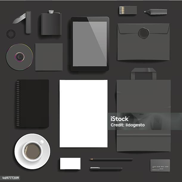 Corporate Identity Template Stock Illustration - Download Image Now - DVD Case, Template, Bag