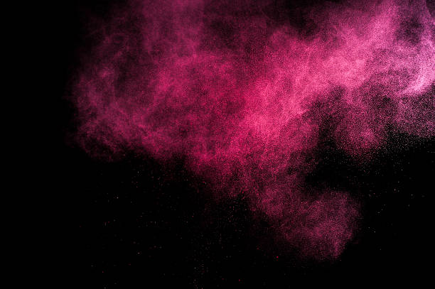Abstract red and pink paint Holi.