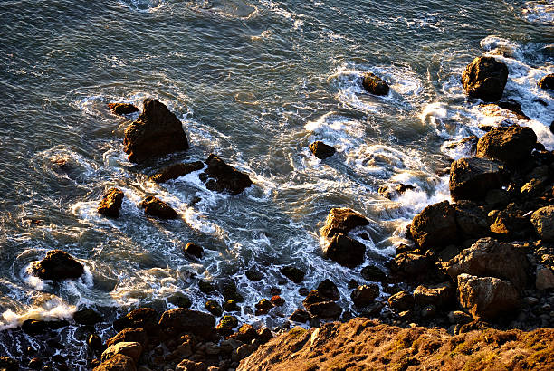istock Rocky shoreline, in the evening 469780377