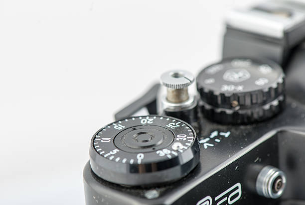 istock Close up of the old retro camera. 469782574