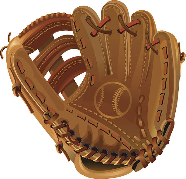 baseball glove vector leather baseball glove baseball glove stock illustrations