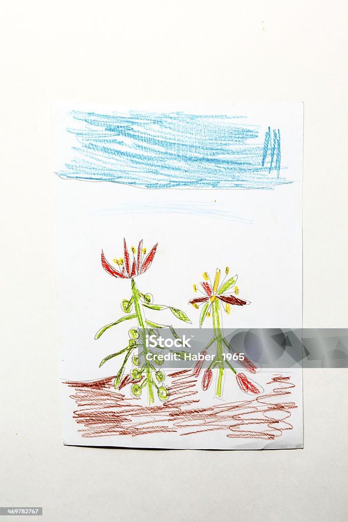 Disegno di bambino - Foto stock royalty-free di Composizione verticale