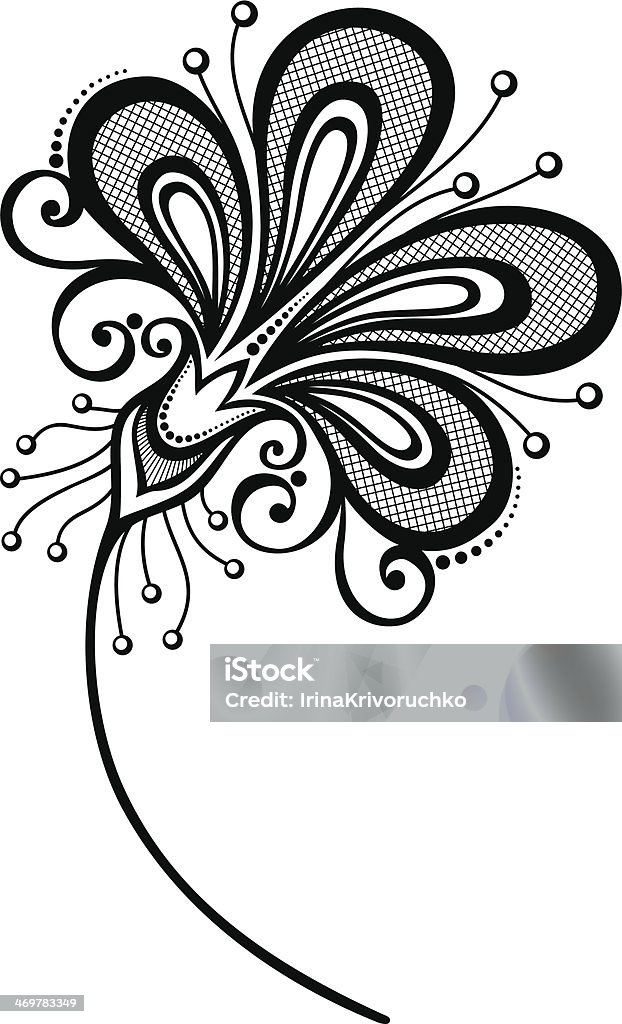 Beautiful Decorative Flower Beautiful Decorative Flower (Vector), Patterned design Abstract stock vector