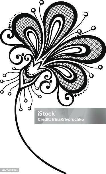 Beautiful Decorative Flower Stock Illustration - Download Image Now - Abstract, Beauty, Beauty In Nature