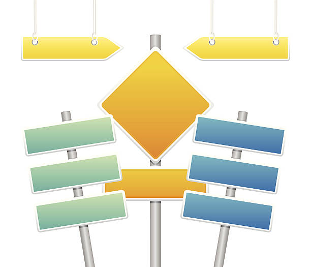 Rectangular Direction Sign 270+ Road Sign Directional Sign Rectangle Yellow Stock Photos, Pictures ...