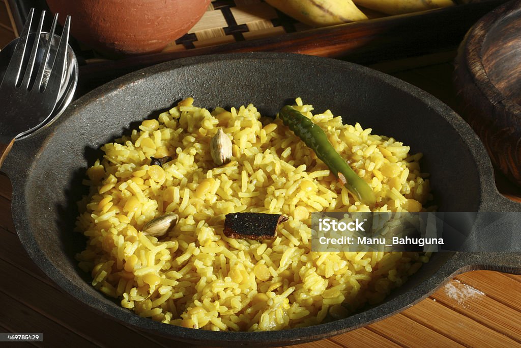 Hyderabadi Khichdi - an Indian/South Asian rice dish Hyderabadi Khichdi - an Indian/South Asian rice dish made from rice and lentils(dal). Cooked Stock Photo