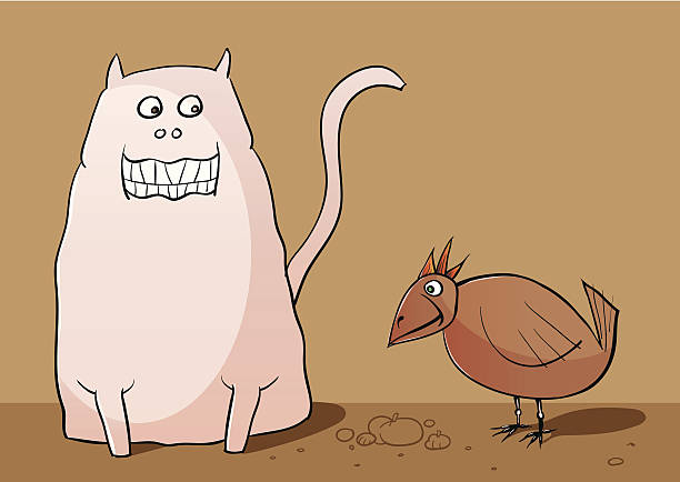 illustrations, cliparts, dessins animés et icônes de katze_huhn - geniessen