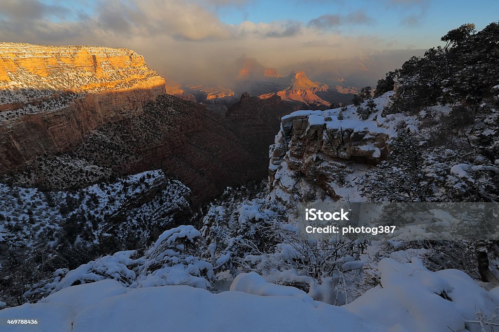 Beautiful Grand Canyon Arizona, U.S.A. The beautiful South rim of the Grand Canyon, in the Southwest state of Arizona, U.S.A. 2015 Stock Photo
