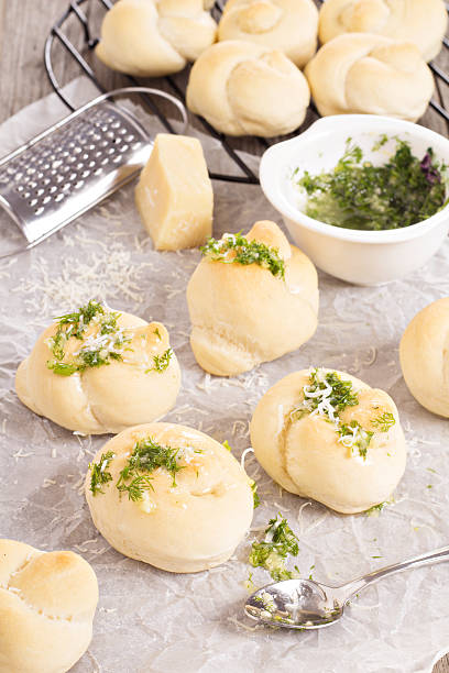istock Dinner rolls with parmesan and garlic 469789233