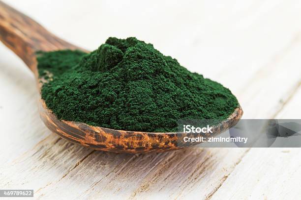 Spirulina Powder Stock Photo - Download Image Now - 2015, Algae, Antioxidant