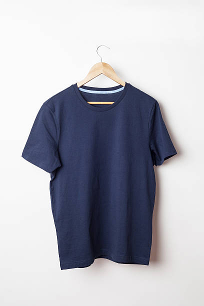 istock Dark blue t-shirt template ready for your graphic design. 469790064