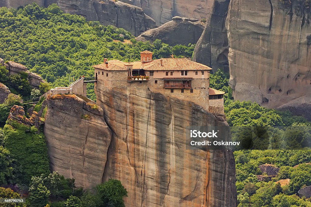 Kloster Roussanou in Meteora - Lizenzfrei Abtei Stock-Foto