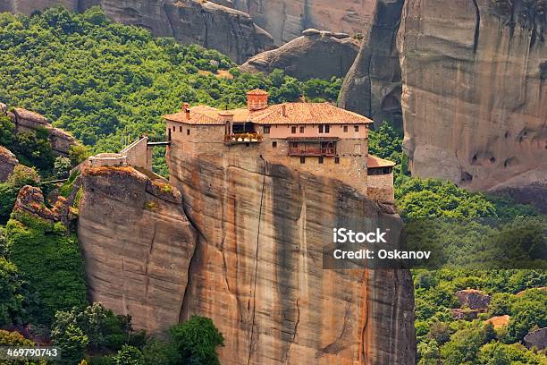 Kloster Roussanou In Meteora Stockfoto und mehr Bilder von Abtei - Abtei, Architektur, Berg