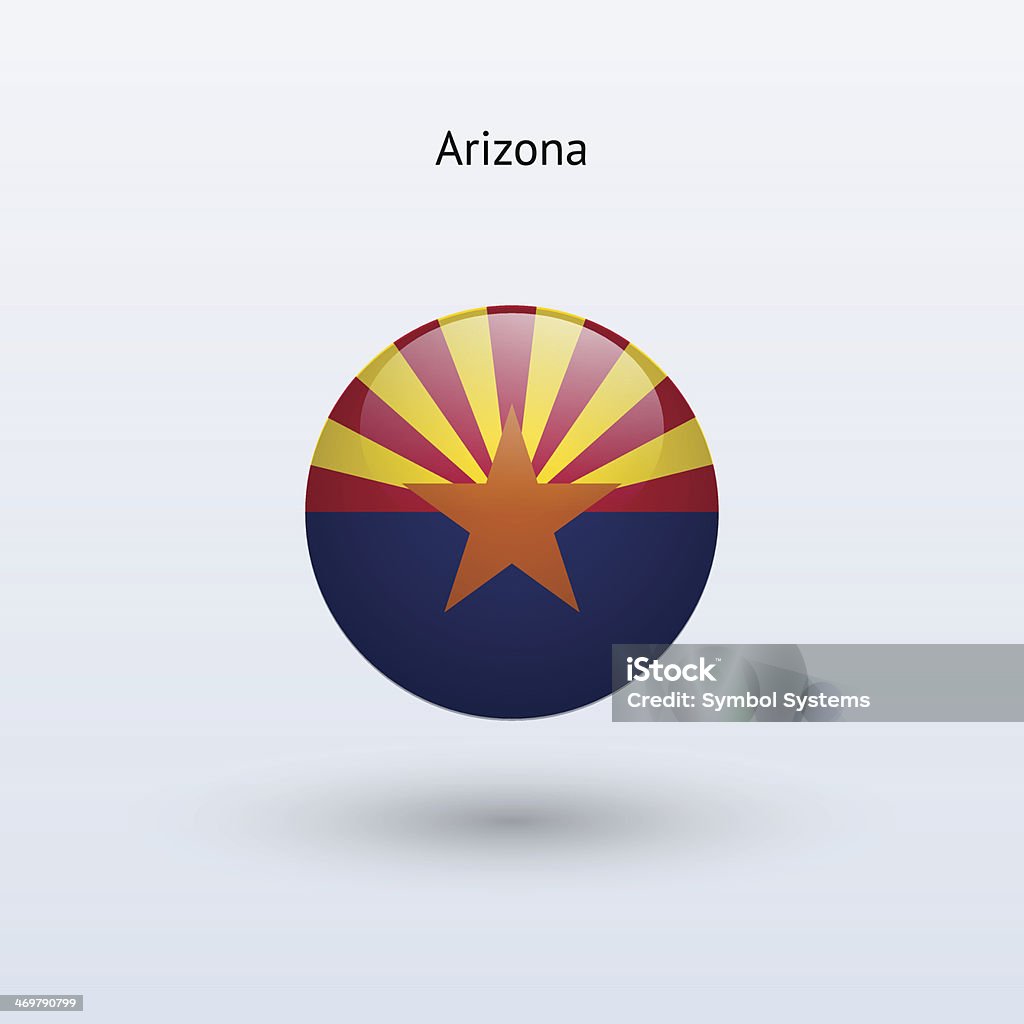 Bandeira do estado do Arizona - Vetor de Arizona royalty-free