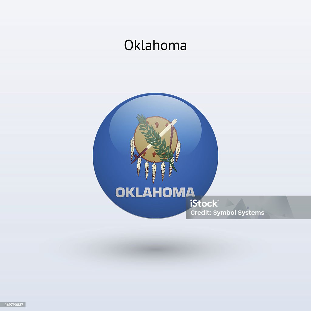 Bandera del estado de Oklahoma - arte vectorial de Oklahoma libre de derechos