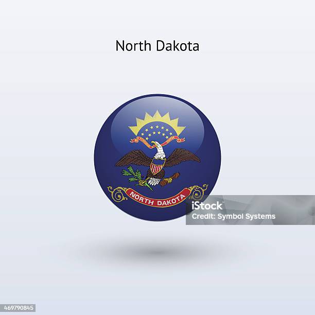 State Of North Dakota Flag Stock Illustration - Download Image Now - Circle, Computer Graphic, Curve