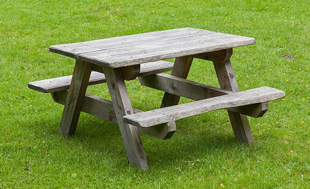 istock Small wooden picknickplace 469791685