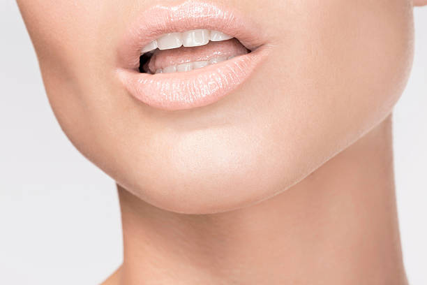 istock Beautiful sensual lips    Beauty  Dynamic women  Lips slightly open 469794948