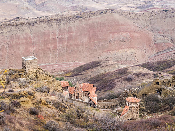 david gareja - david monastery mural fresco imagens e fotografias de stock