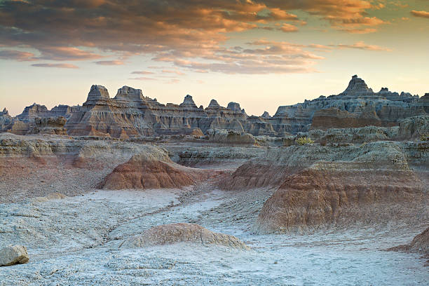 istock Sunset over the Moon like Landscape 469797461