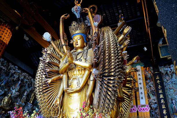 istock Multi-armed Shiva statue at Longhua temple, Shanghai 469798140