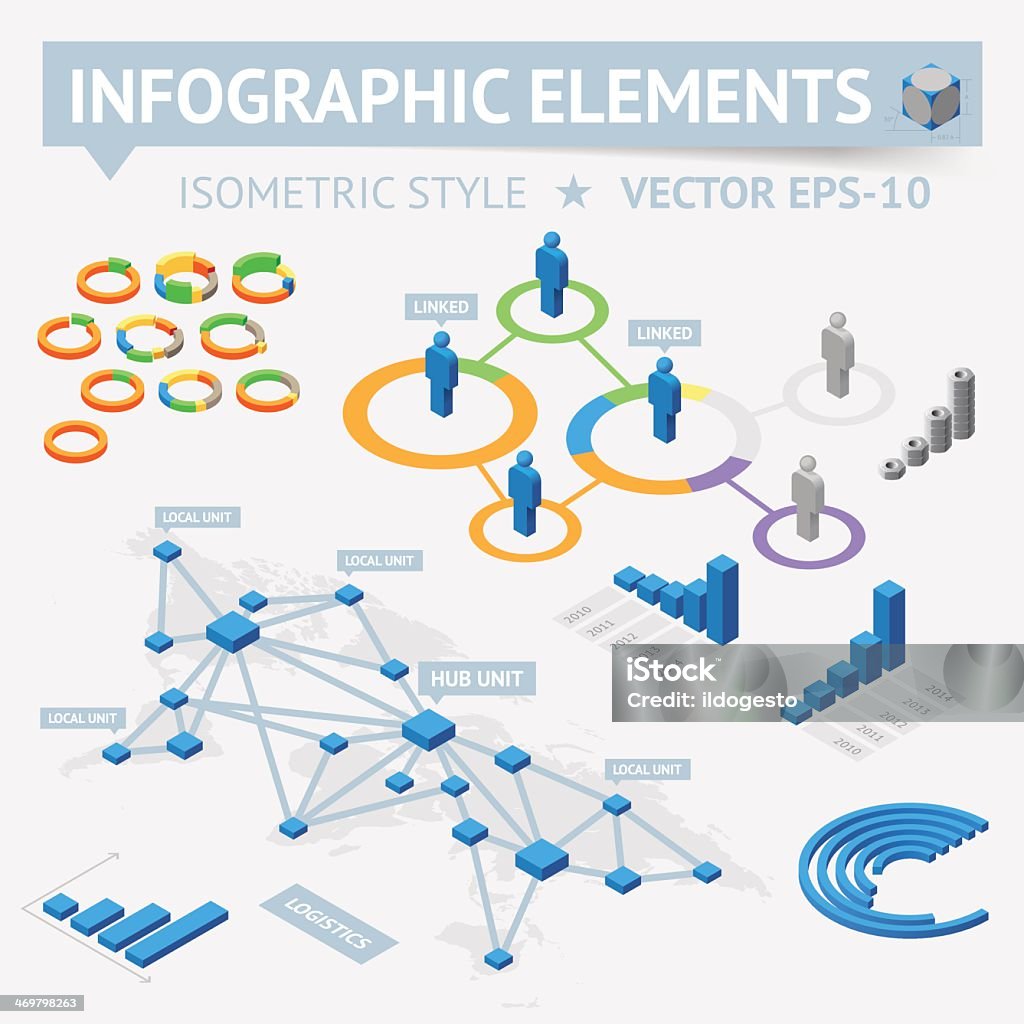 Vector Infographic design elements Infographic design elements. Vector saved as EPS-10, file contains objects with transparency (shadows etc.) Please see also: Bar Graph stock vector