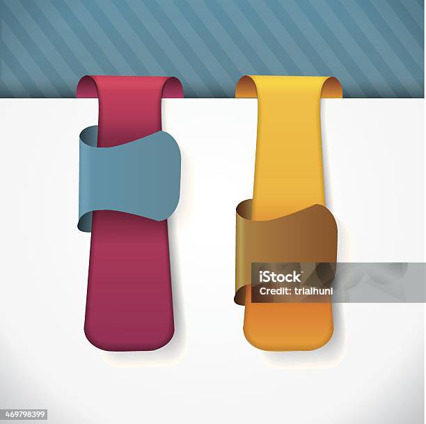 Vector Hagging Banner Hanging Vector Banners Labels Stock Illustration - Download Image Now ...