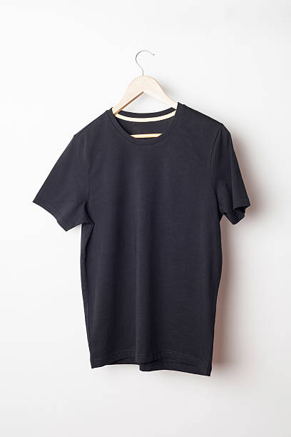 istock Black t-shirt template ready for your graphic design. 469799554