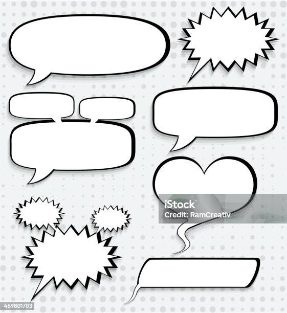 Cosmic Speech Bubbles Paper Design Stock Illustration - Download Image Now - Backgrounds, Bubble, Cartoon