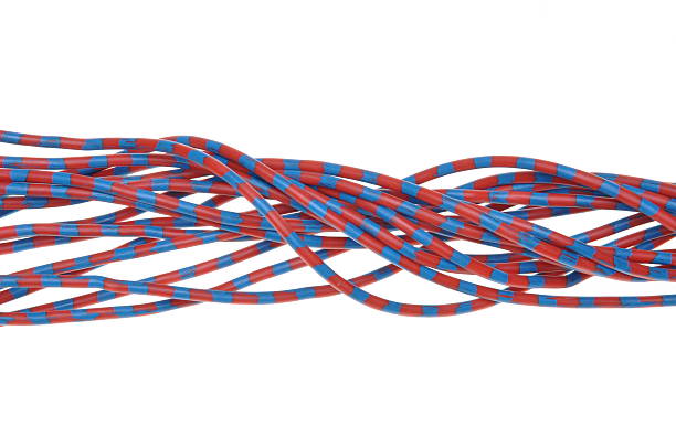 istock Colored wires isolated on white background 469802958