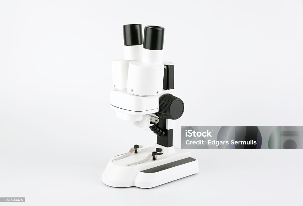 Science Microscope White White Microscope Isolated On White Background Stock Photo - Download ...