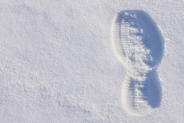 istock footprint on a snow 469804133