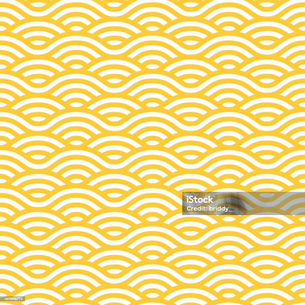 Yellow and white waves seamless pattern Yellow and white waves seamless pattern. Vector linear ornament. Pattern stock vector