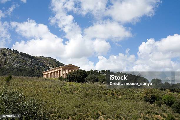Summer Landscape With Ancient Temple Stock Photo - Download Image Now - Ancient, Aphrodite - Greek Goddess, Architectural Column