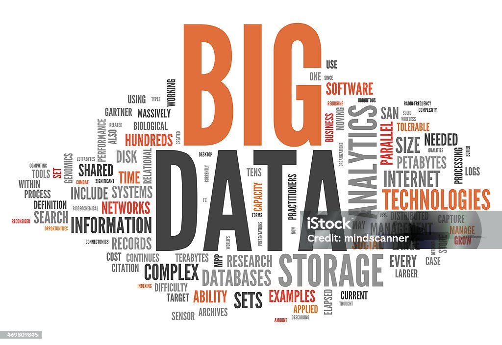 Word Cloud "Big Data" Big Data stock illustration