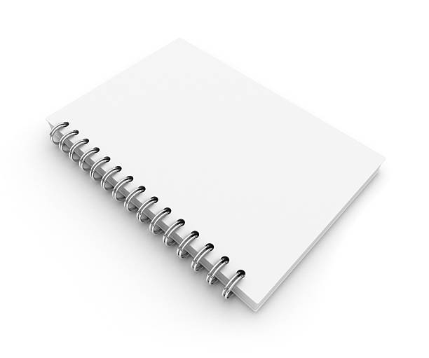 3 D の空白メモ帳 ストックフォト